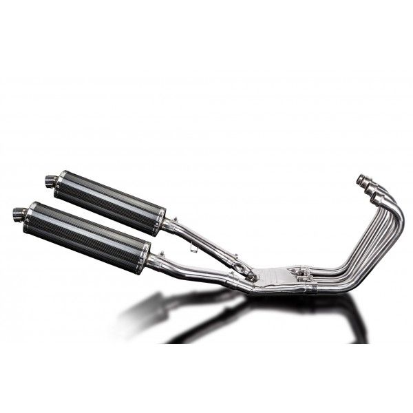 Delkevic volledig systeem Oval Carbon 450mm - FJ1200 (3CV) (1988-1990)