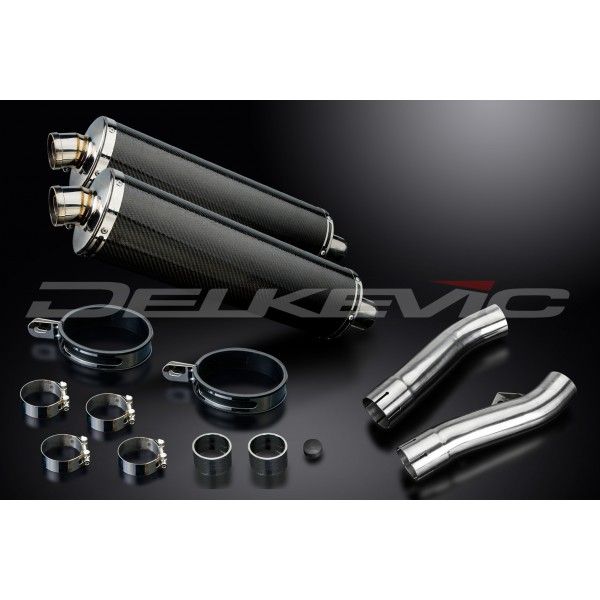 Delkevic slip-on kit Oval Carbon 450mm - FJ1100/1200 (1984-1987)