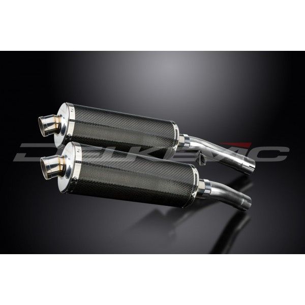 Delkevic slip-on kit Oval Carbon 350mm - FJ1100/1200 (1984-1987)