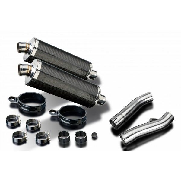 Delkevic slip-on kit Oval Carbon 350mm - FJ1100/1200 (1984-1987)