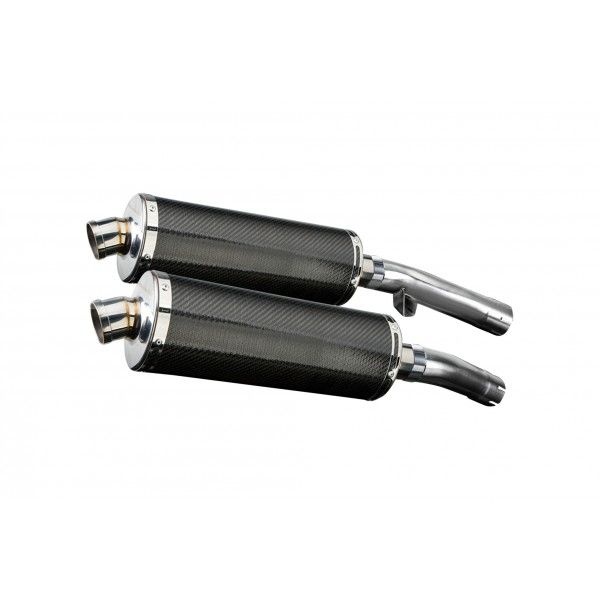 Delkevic slip-on kit Oval Carbon 350mm - FJ1100/1200 (1984-1987)