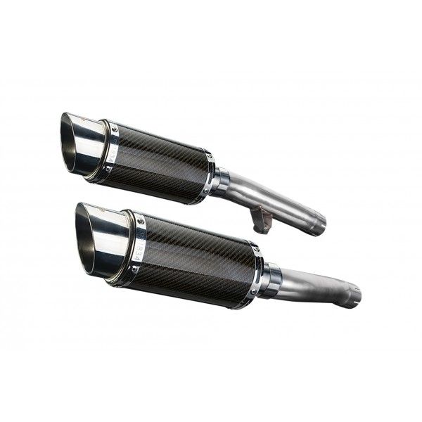 Delkevic slip-on kit Round Carbon 200mm - FJ1200 (3CV) (1988-1990)