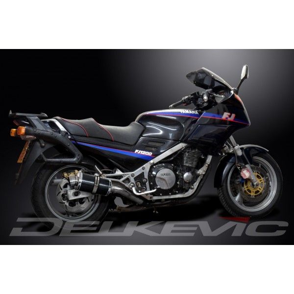Delkevic slip-on kit Oval Carbon 225mm - FJ1200 (3CV) (1988-1990)