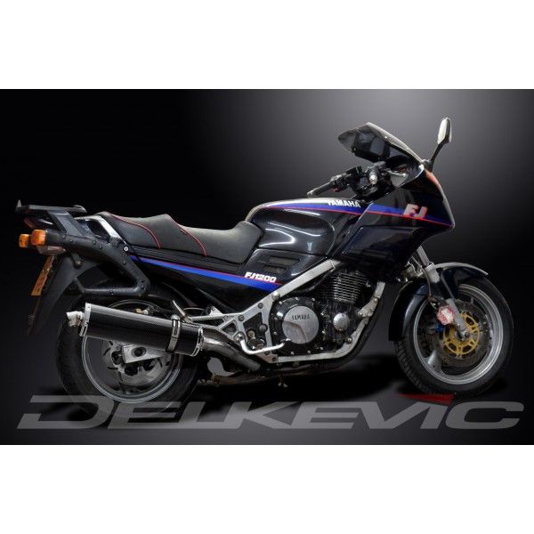 Delkevic slip-on kit Oval Carbon 450mm - FJ1200 (3CV) (1988-1990)