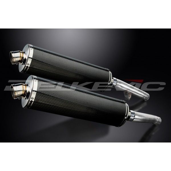 Delkevic slip-on kit Oval Carbon 450mm - FJ1200 (3CV) (1988-1990)