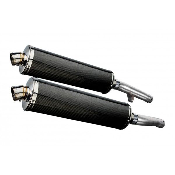 Delkevic slip-on kit Oval Carbon 450mm - FJ1200 (3CV) (1988-1990)