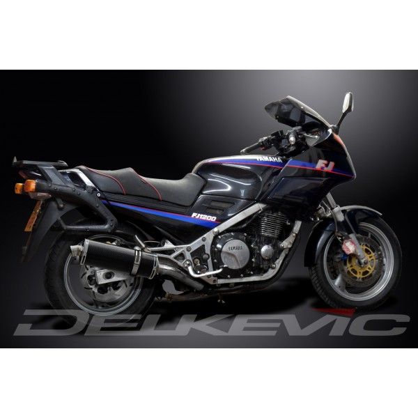 Delkevic slip-on kit Oval Carbon 350mm - FJ1200 (3CV) (1988-1990)