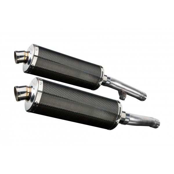 Delkevic slip-on kit Oval Carbon 350mm - FJ1200 (3CV) (1988-1990)