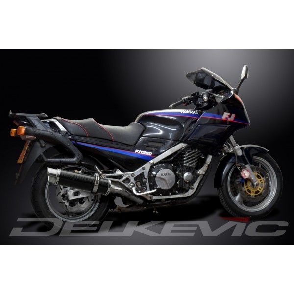 Delkevic slip-on kit Round Carbon 350mm - FJ1200 (3CV) (1988-1990)