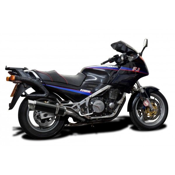 Delkevic slip-on kit Round Carbon 350mm - FJ1200 (3CV) (1988-1990)