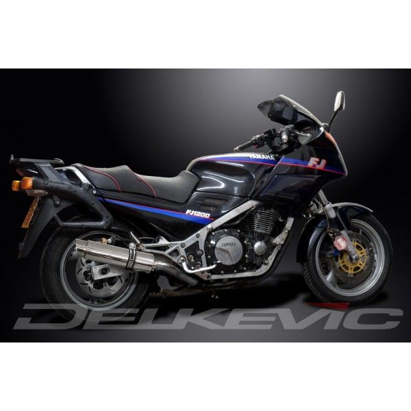 Delkevic slip-on kit Round RVS 350mm - FJ1200 (3CV) (1988-1990)