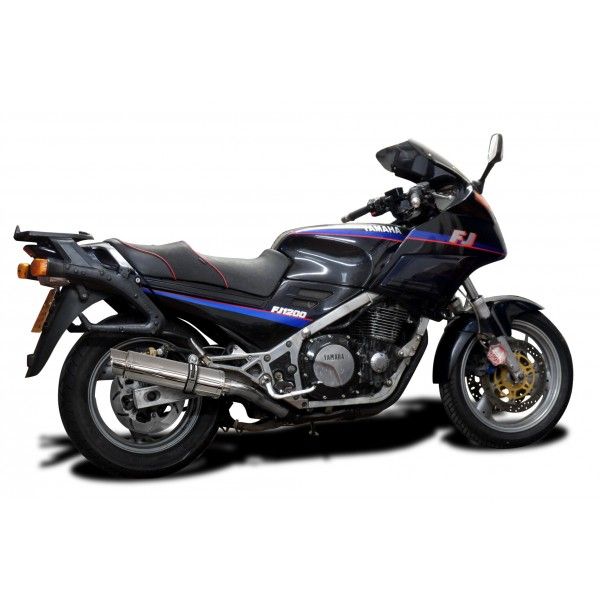 Delkevic slip-on kit Round RVS 350mm - FJ1200 (3CV) (1988-1990)