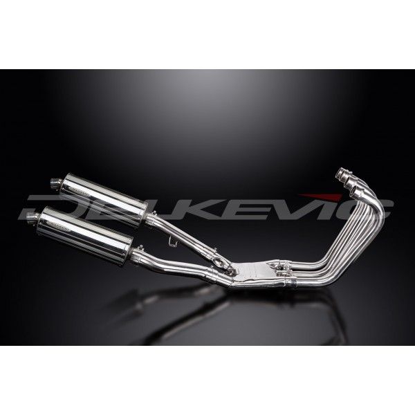 Delkevic volledig systeem Oval RVS 350mm - FJ1200 (3XW) (1991-1996)