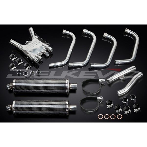 Delkevic volledig systeem Oval Carbon 450mm - FJ1200 (3XW) (1991-1996)