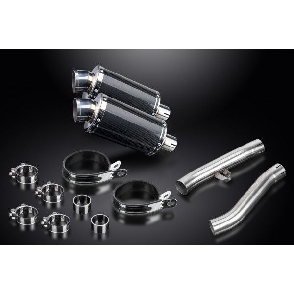 Delkevic slip-on kit Oval Carbon 225mm - FJ1200 (3XW) (1991-1996)