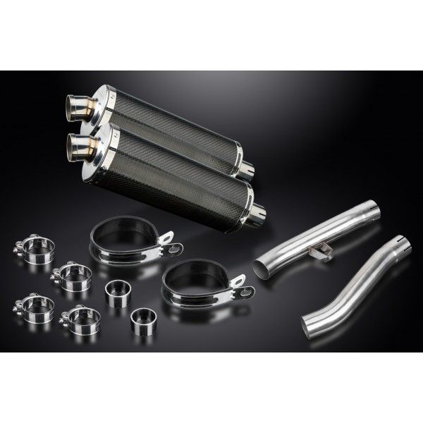 Delkevic slip-on kit Oval Carbon 350mm - FJ1200 (3XW) (1991-1996)