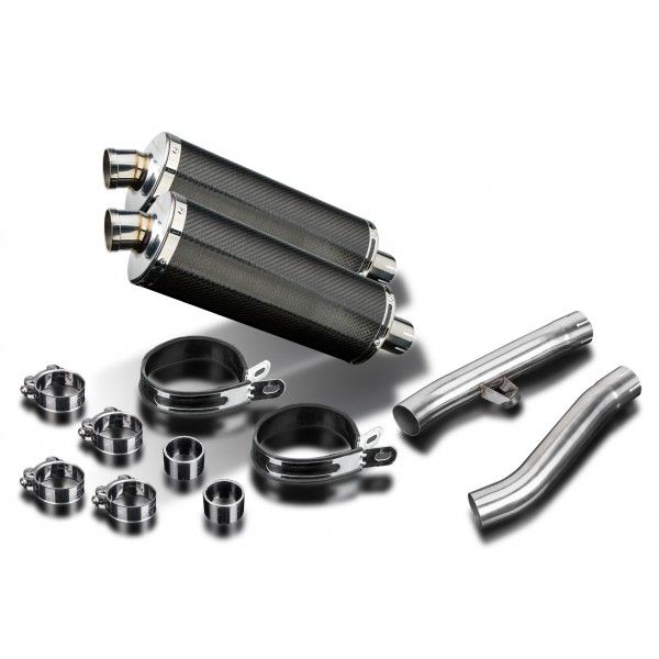 Delkevic slip-on kit Oval Carbon 350mm - FJ1200 (3XW) (1991-1996)