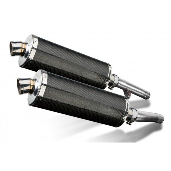 Delkevic slip-on kit Oval Carbon 350mm - FJ1200 (3XW) (1991-1996)