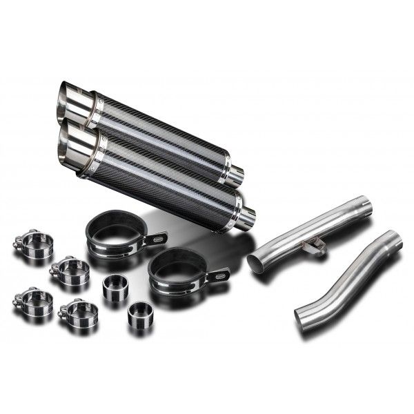 Delkevic slip-on kit Round Carbon 350mm - FJ1200 (3XW) (1991-1996)