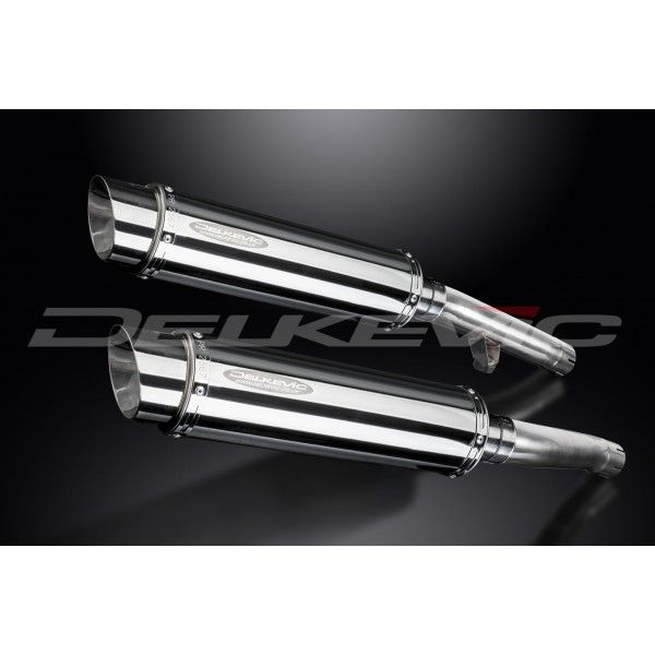 Delkevic slip-on kit Round RVS 350mm - FJ1200 (3XW) (1991-1996)