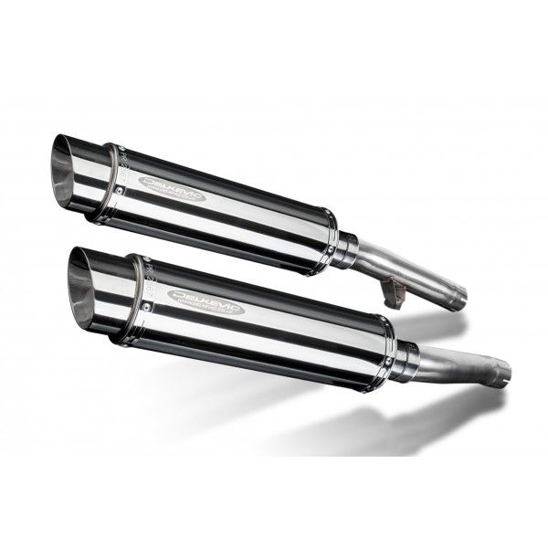 Delkevic slip-on kit Round RVS 350mm - FJ1200 (3XW) (1991-1996)