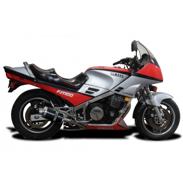 Delkevic volledig systeem Oval Carbon 225mm - FJ1100 (1984-1985)