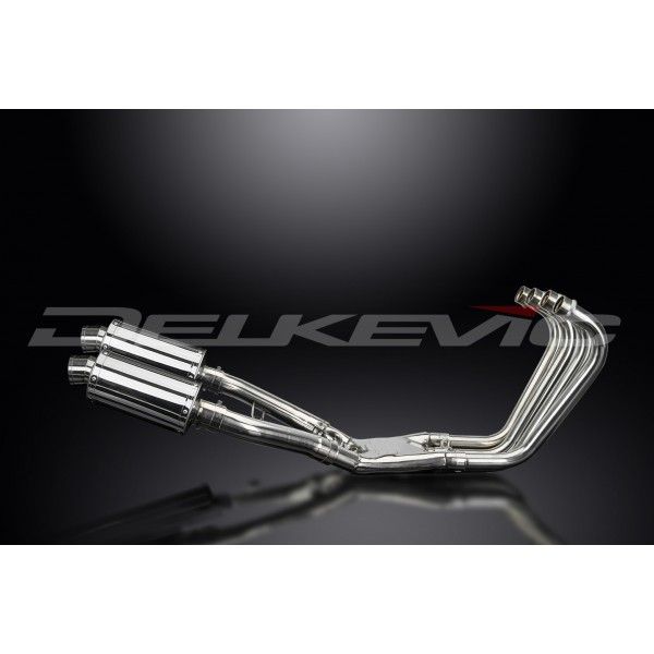 Delkevic volledig systeem Oval RVS 225mm - FJ1100 (1984-1985)