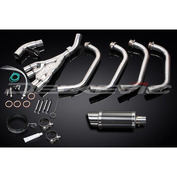 Delkevic volledig systeem Round Carbon 200mm - XJ600 (1992-2004)