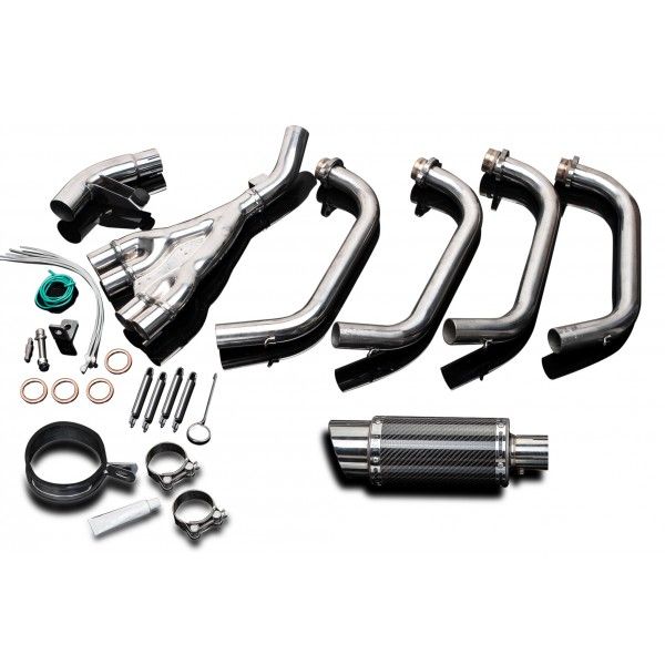 Delkevic volledig systeem Round Carbon 200mm - XJ600 (1992-2004)