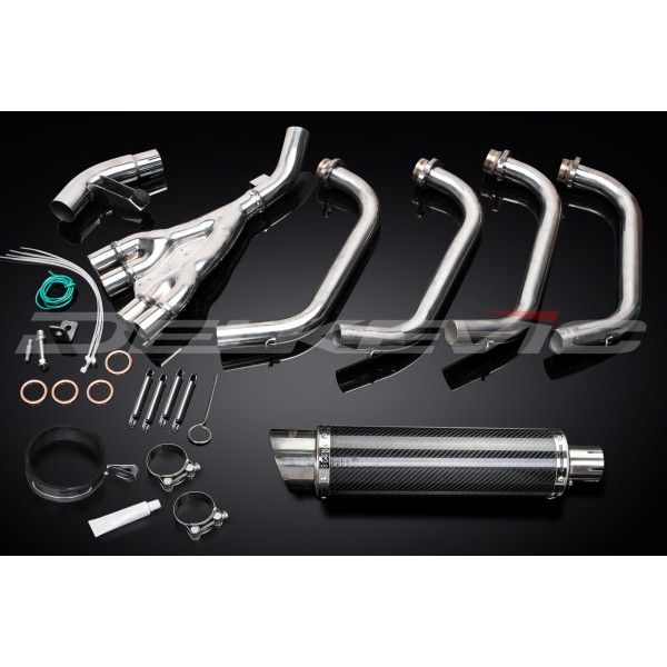 Delkevic volledig systeem Round Carbon 350mm - XJ600 (1992-2004)