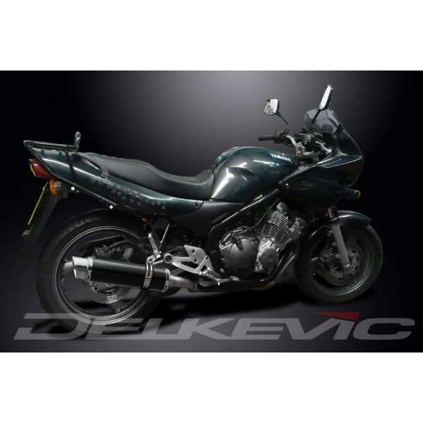 Delkevic volledig systeem Round Carbon 350mm - XJ600 (1992-2004)