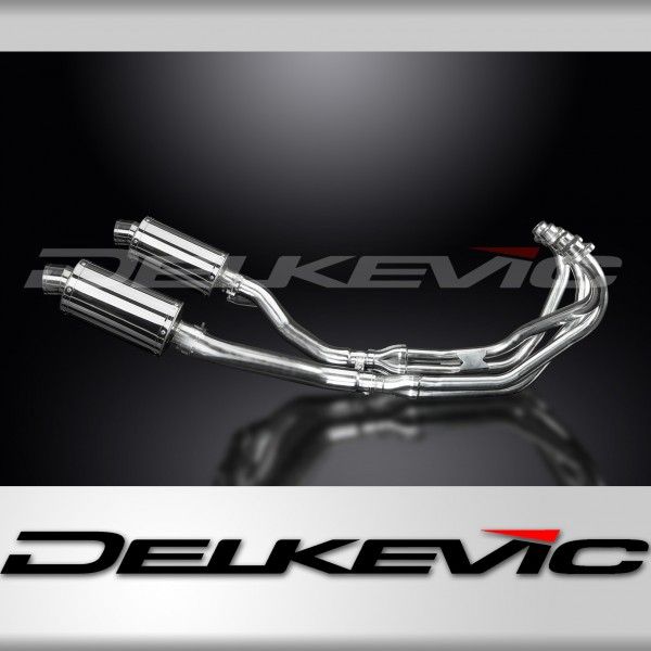 Delkevic volledig systeem Oval RVS 225mm - XJ600 DIVERSION (1992-2004)