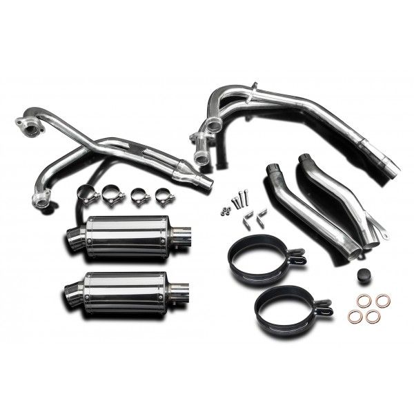 Delkevic volledig systeem Oval RVS 225mm - XJ600 DIVERSION (1992-2004)