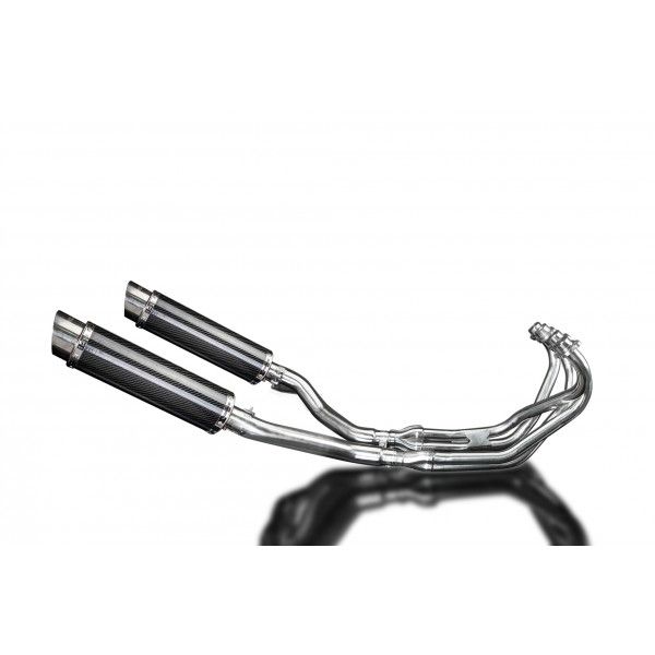 Delkevic volledig systeem Round Carbon 350mm - XJ600 DIVERSION (1992-2004)