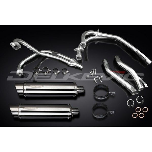 Delkevic volledig systeem Round RVS 350mm - XJ600 DIVERSION (1992-2004)