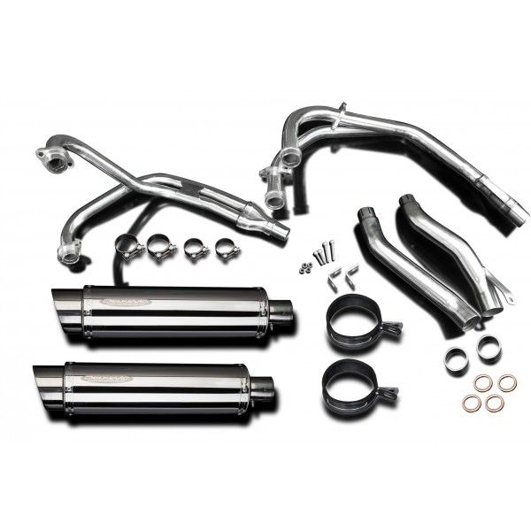 Delkevic volledig systeem Round RVS 350mm - XJ600 DIVERSION (1992-2004)