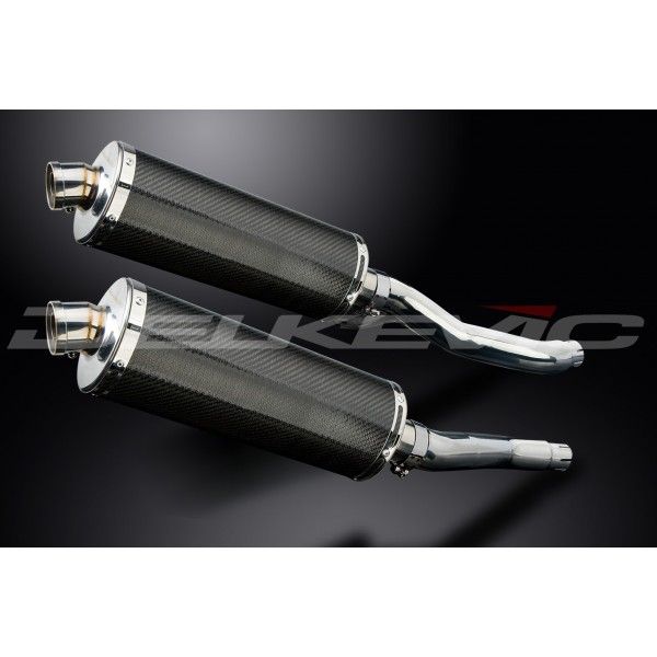 Delkevic slip-on kit Oval Carbon 350mm - XJ600S/N DIVERSION (1992-2004)