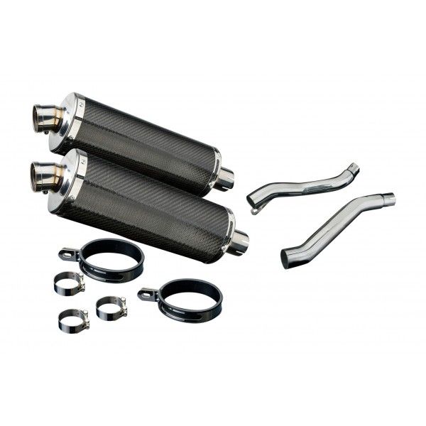 Delkevic slip-on kit Oval Carbon 350mm - XJ600S/N DIVERSION (1992-2004)