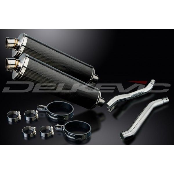 Delkevic slip-on kit Oval Carbon 450mm - XJ600S/N DIVERSION (1992-2004)