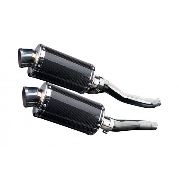 Delkevic slip-on kit Oval Carbon 225mm - XJ600S/N DIVERSION (1992-2004)