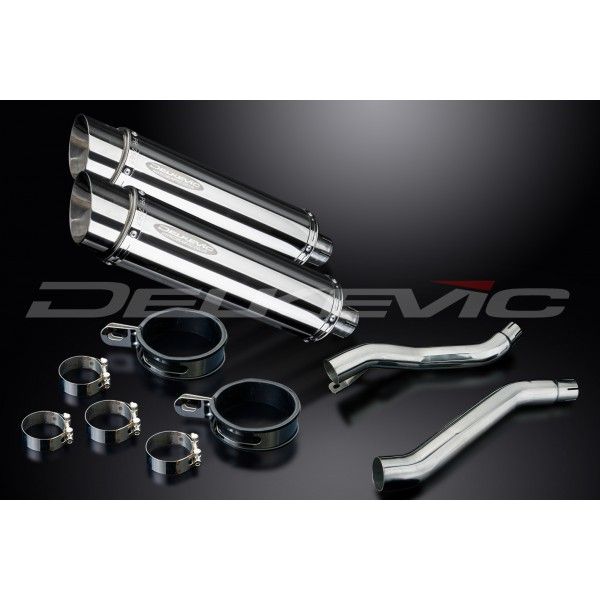 Delkevic slip-on kit Round RVS 350mm - XJ600S/N DIVERSION (1992-2004)