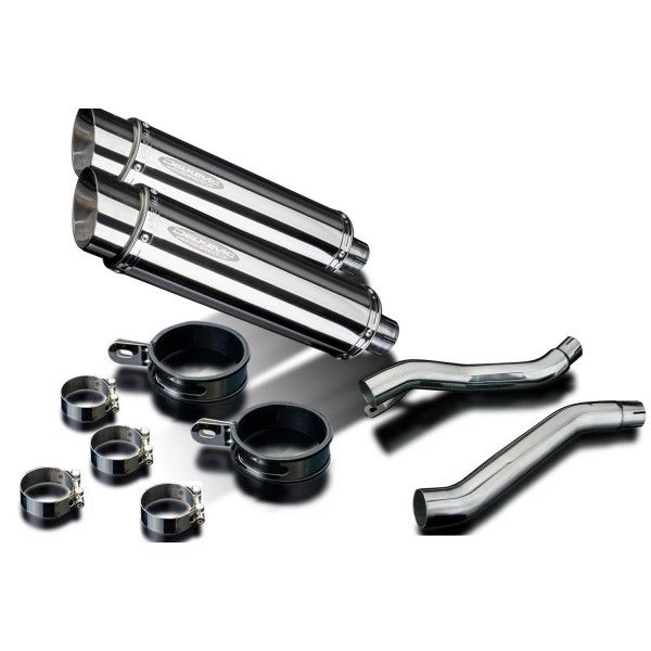 Delkevic slip-on kit Round RVS 350mm - XJ600S/N DIVERSION (1992-2004)