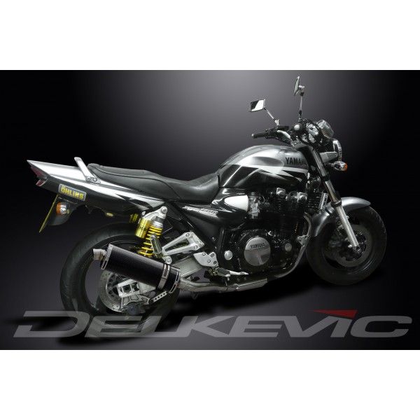 Delkevic slip-on kit Oval Carbon 350mm - XJR1300/SP (1998-2007)