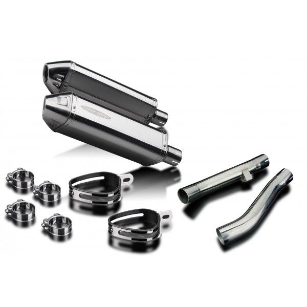 Delkevic slip-on kit Tri-Oval RVS 320mm - XJR1300/SP (1998-2007)