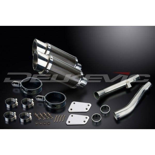 Delkevic slip-on kit Round Carbon 200mm - XJR1300 (2004-2006)