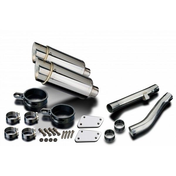 Delkevic slip-on kit Round RVS 200mm - XJR1300 (2004-2006)