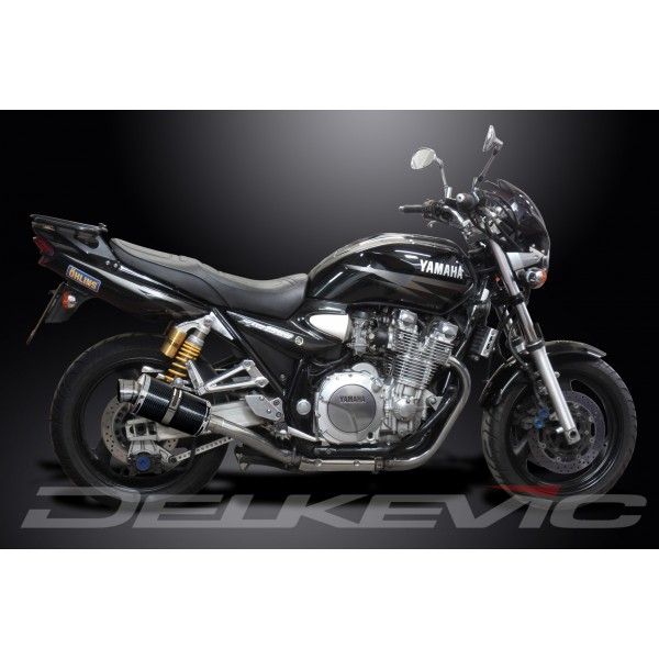 Delkevic slip-on kit Oval Carbon 225mm - XJR1300 (2004-2006)