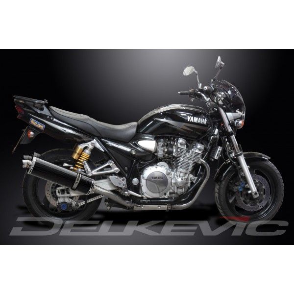 Delkevic slip-on kit Oval Carbon 450mm - XJR1300 (2004-2006)