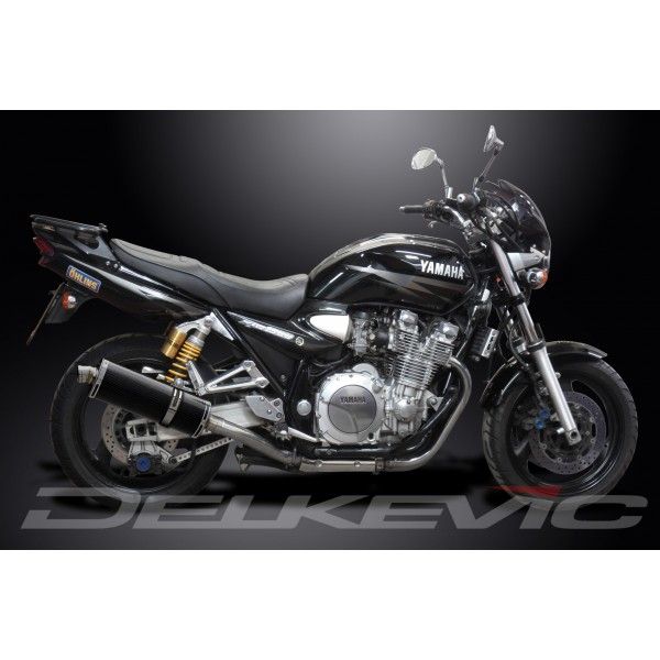 Delkevic slip-on kit Oval Carbon 350mm - XJR1300 (2004-2006)