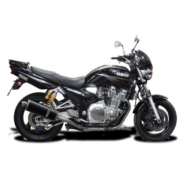 Delkevic slip-on kit Oval Carbon 350mm - XJR1300 (2004-2006)